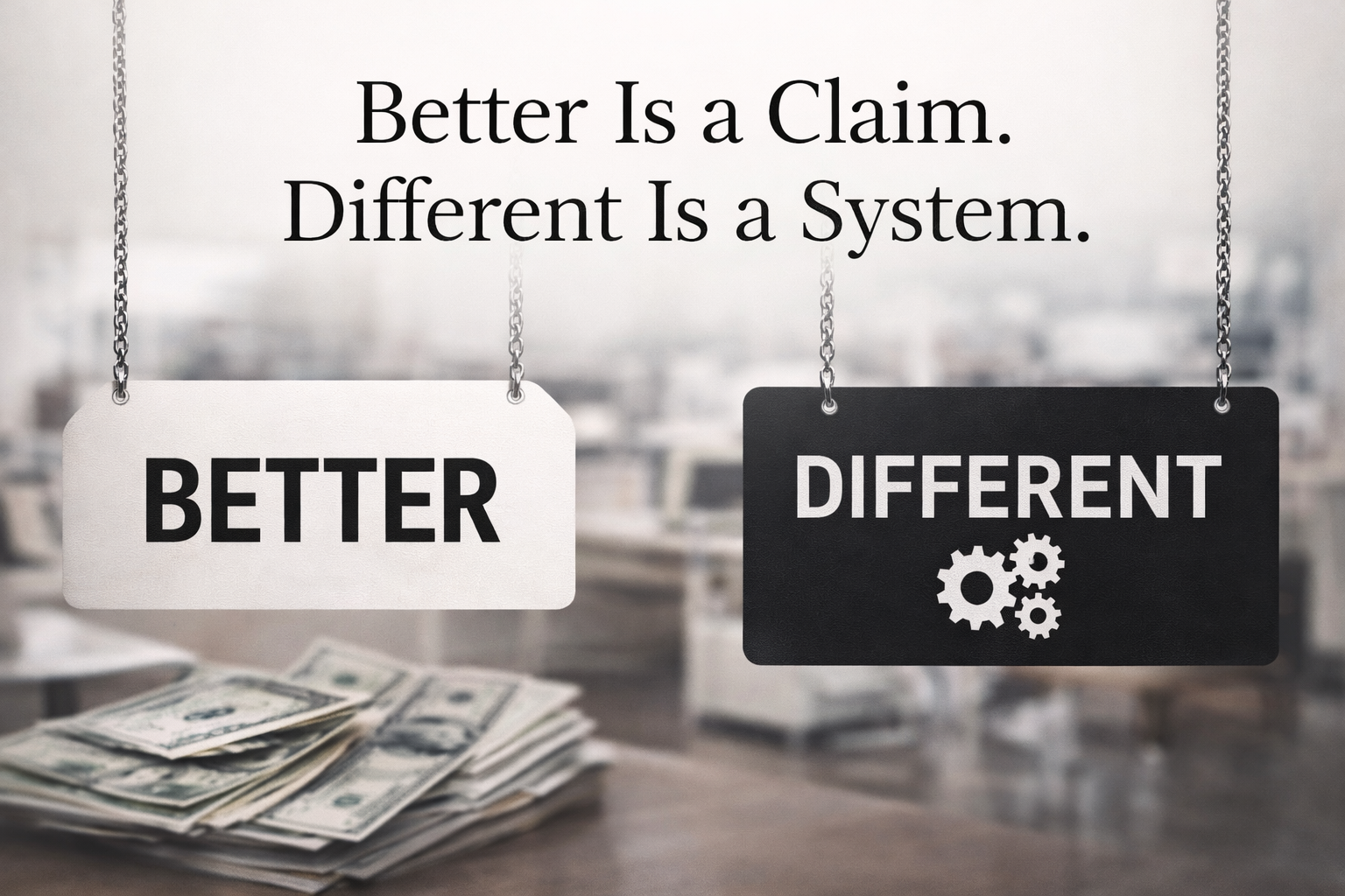 Better-Is-a-Claim-Different-Is-a-System